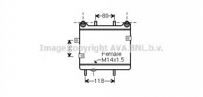 AVA QUALITY COOLING ms3323 -  Масляный радиатор, автоматическая коробка передач